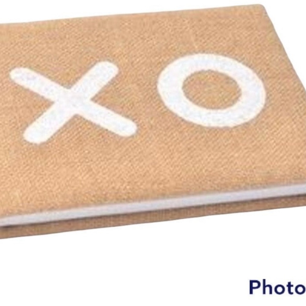XO Burlap Wedding Guestbook & Pillow Gartner Studios New - Picture 5 of 5